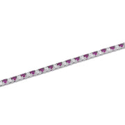 Mabina Bracciale tennis rubini sintetici e zirconi 533457-S